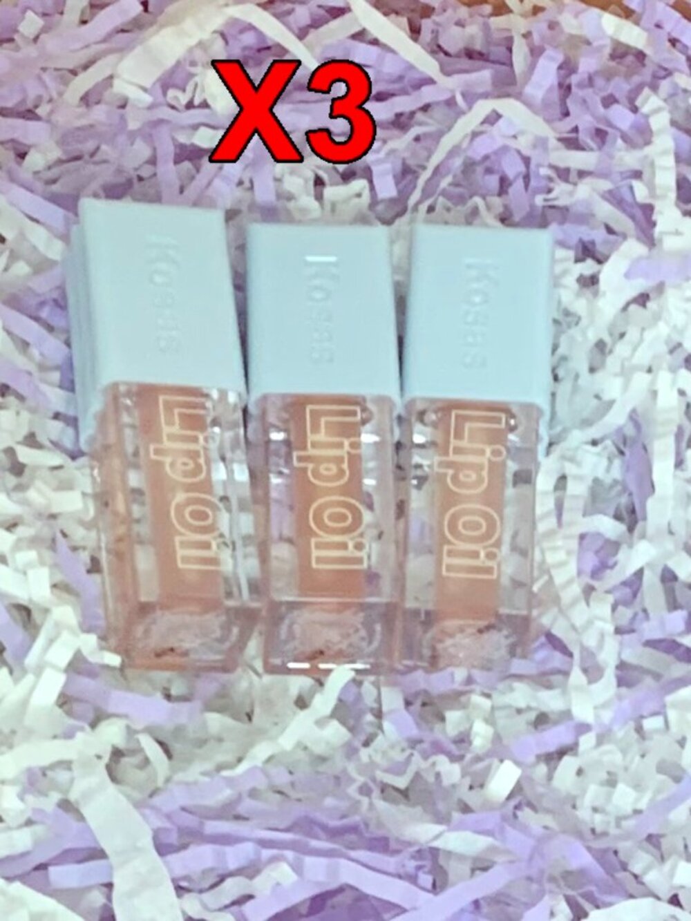 3 PACK Kosas Wet Lip Oil Plumping Treatment Gloss Jellyfish 3x .06 oz 6ml Total